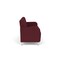 Lesro Siena Lounge Reception 3 Seat Tandem Seating No Center Arms, Brushed Steel, OH Wine Upholstery SN3101 - alternate 2